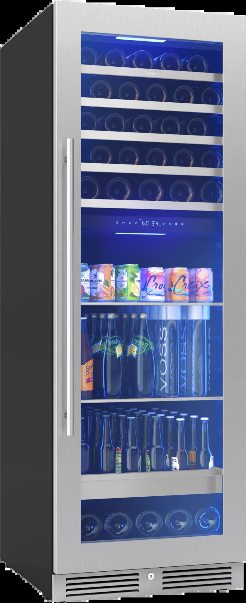 Presrv 161 Cans (12 Oz.) Convertible Beverage Refrigerator with Wine Storage
