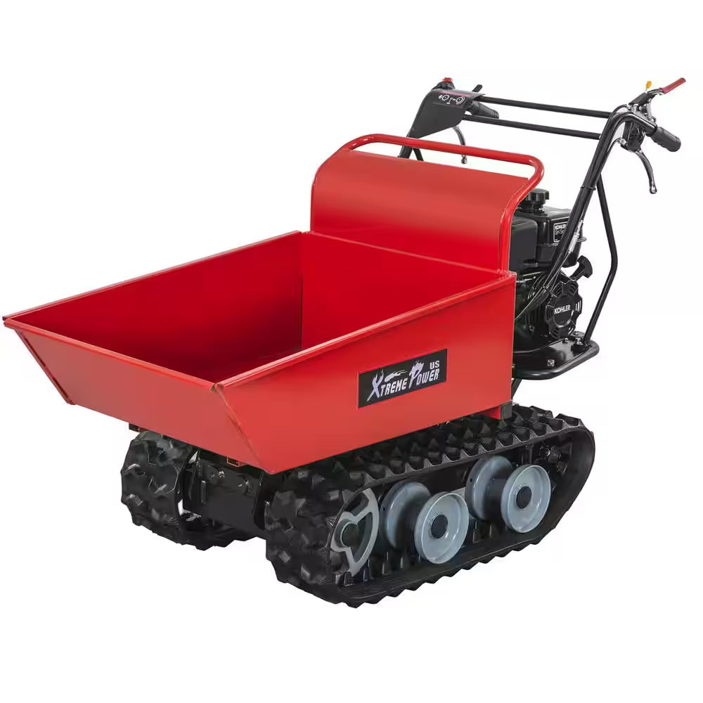 660 Lbs. Capacity 6.5 HP 196Cc All-Terrain Track Barrow Dumper with Kohler SH265 Engine