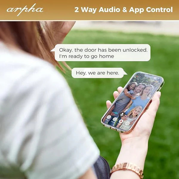 ARPHA AL501 Smart Door Lock with Video Camera - 6 in 1