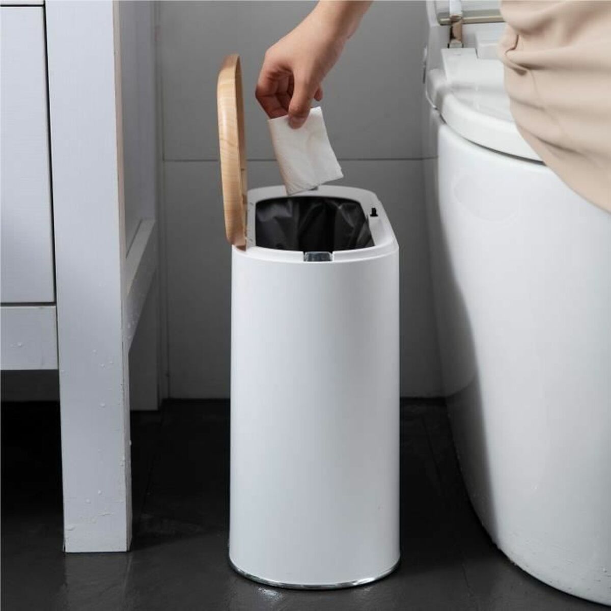 Waste bin Kitchen Move Plastic 10 L-3