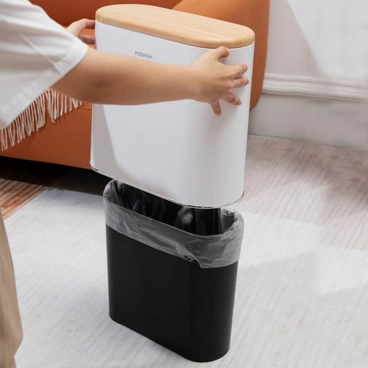 Waste bin Kitchen Move Plastic 10 L-1