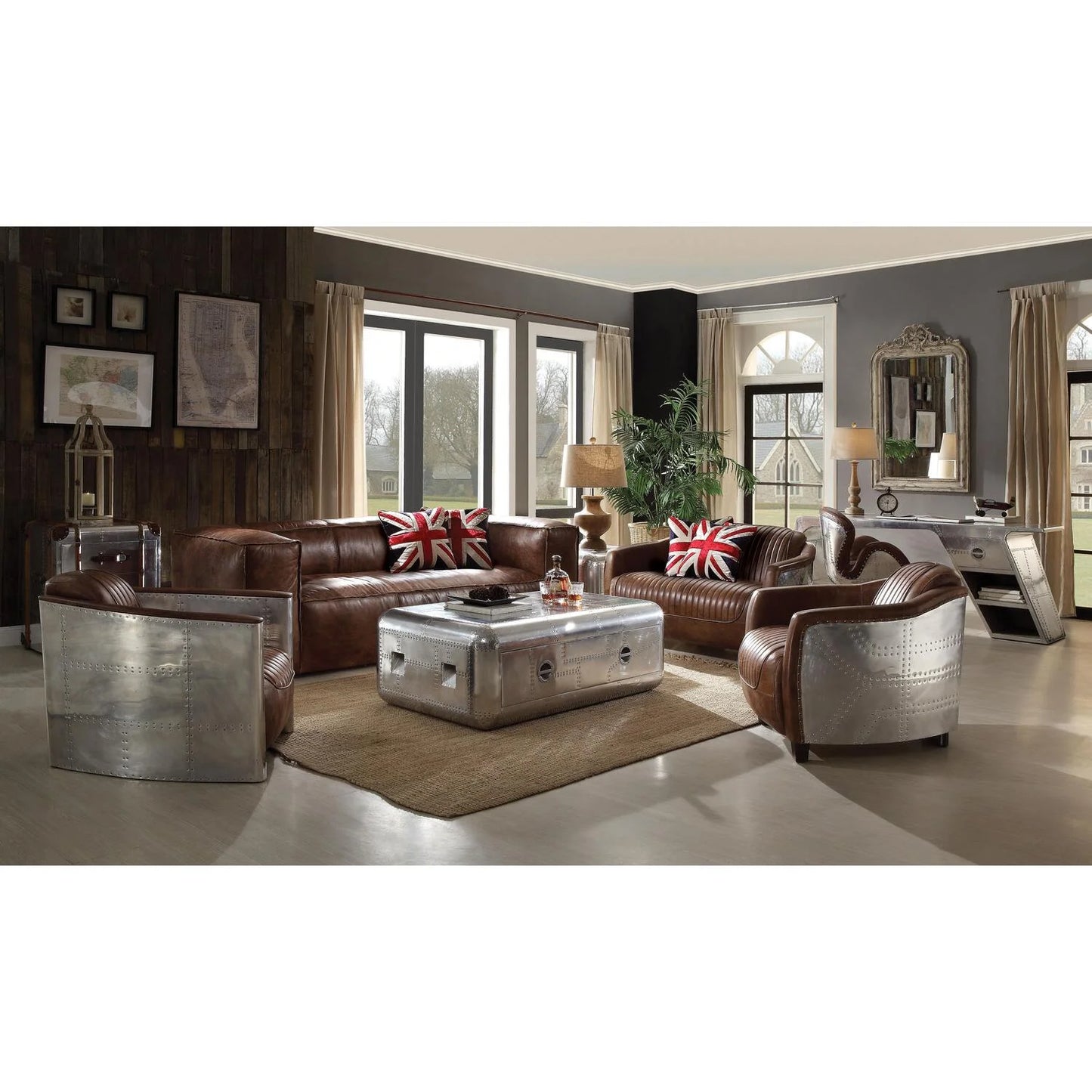 Brancaster Sofa in Retro Brown Top Grain Leather