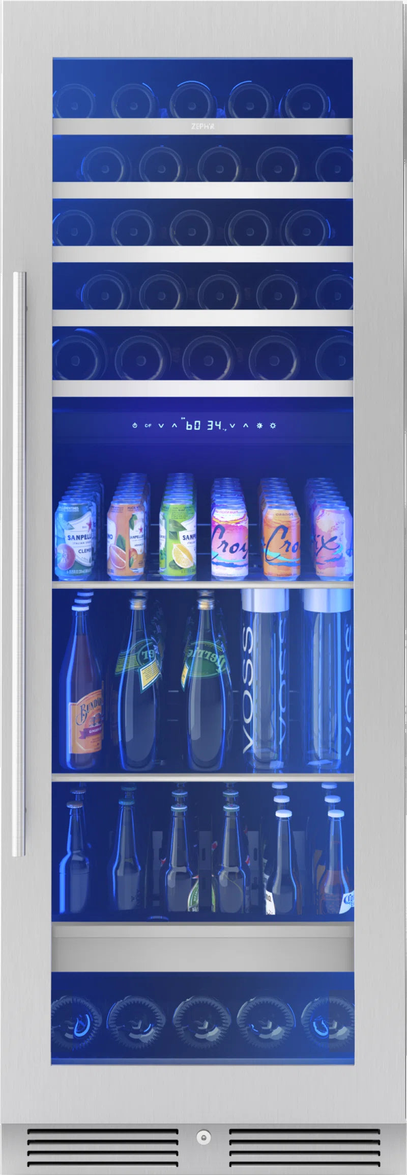 Presrv 161 Cans (12 Oz.) Convertible Beverage Refrigerator with Wine Storage