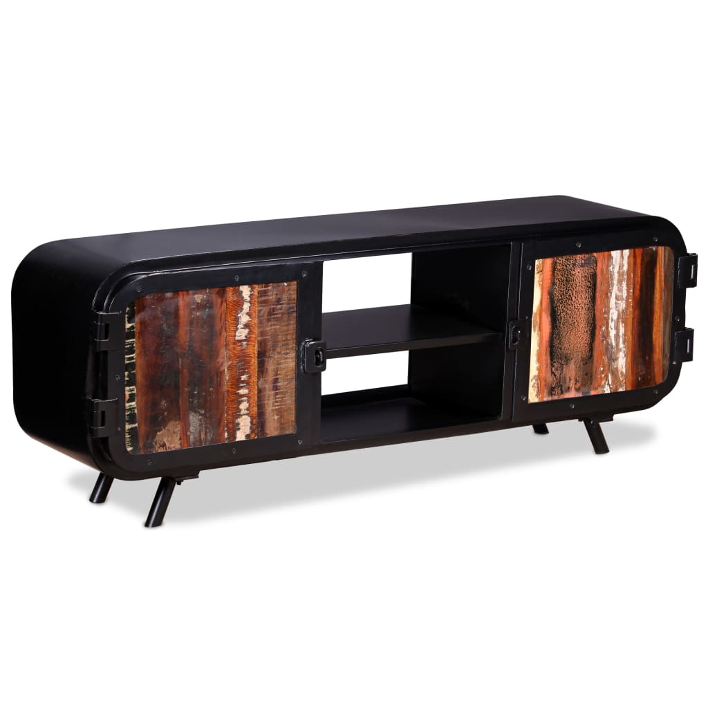 vidaXL TV Stand TV Console Sideboard TV Unit Media Unit Solid Reclaimed Wood-0