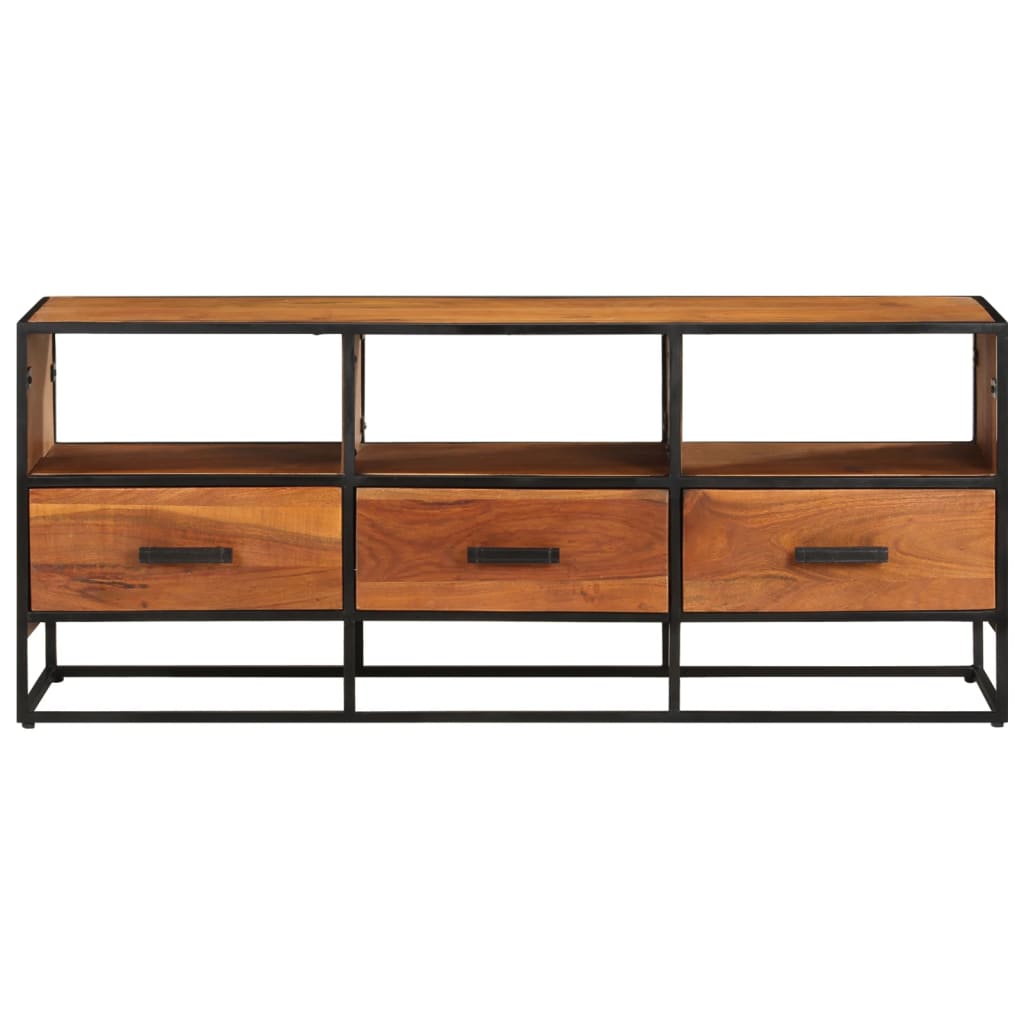 vidaXL TV Stand TV Unit Sideboard Home TV Console Media Unit Rough Mango Wood-1