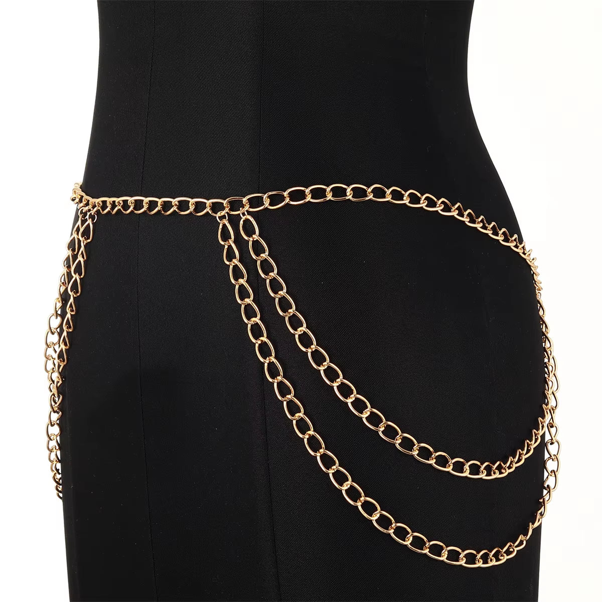 Multilayer Women'S Waist Chain Belt Fashion Sexy Body Chain Jewelry Female Trendy Clothing Accessories