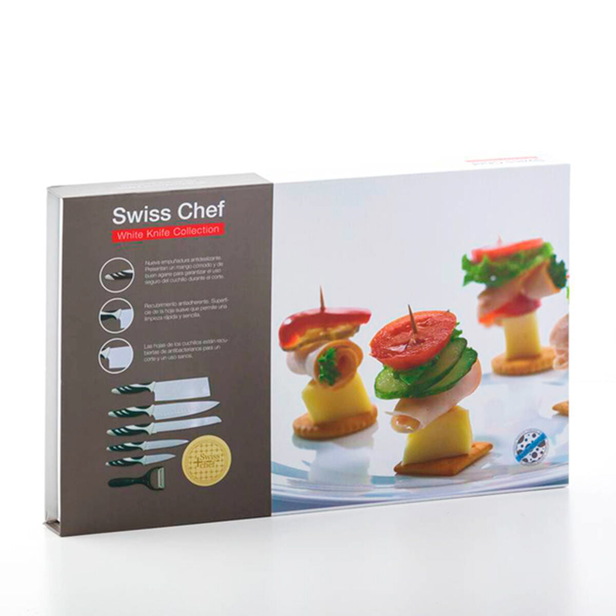 Knife Set Bravissima Kitchen Swiss Chef (6 pcs)-1