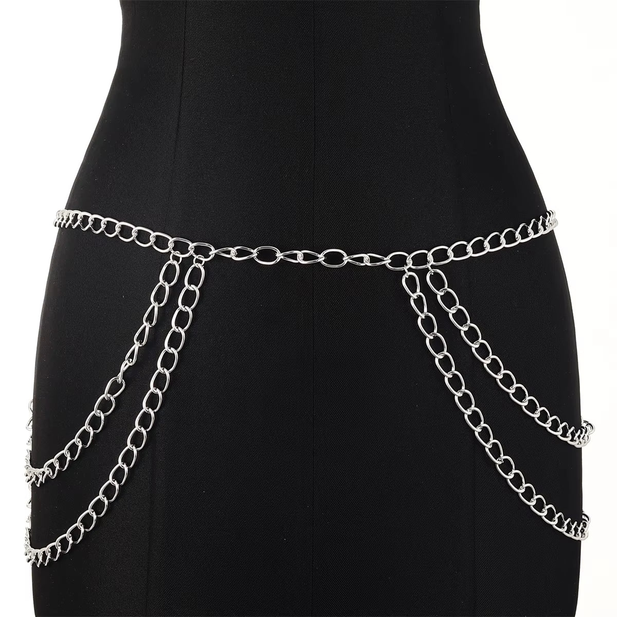 Multilayer Women'S Waist Chain Belt Fashion Sexy Body Chain Jewelry Female Trendy Clothing Accessories