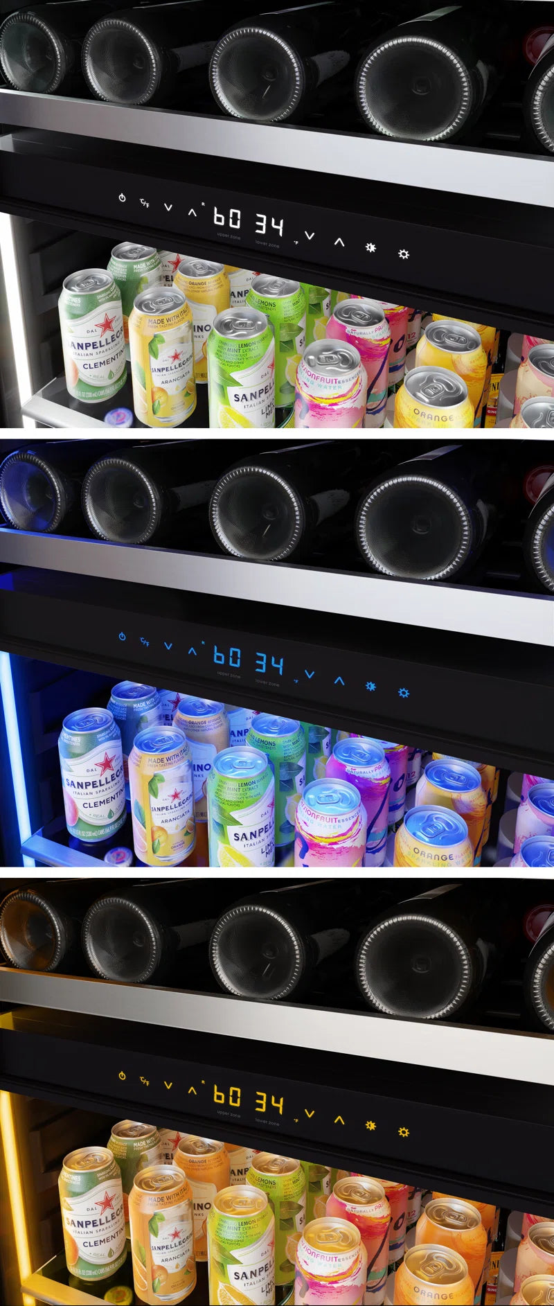 Presrv 161 Cans (12 Oz.) Convertible Beverage Refrigerator with Wine Storage