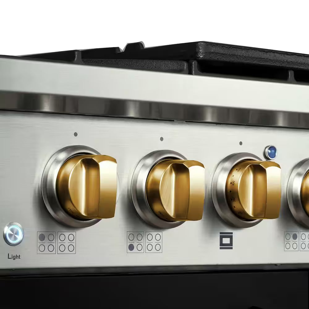 Professional Series 48 In., 8-Burners, Freestanding, 6.7 Cu. Ft. Double Oven Gas Range with Griddle in Matte Black