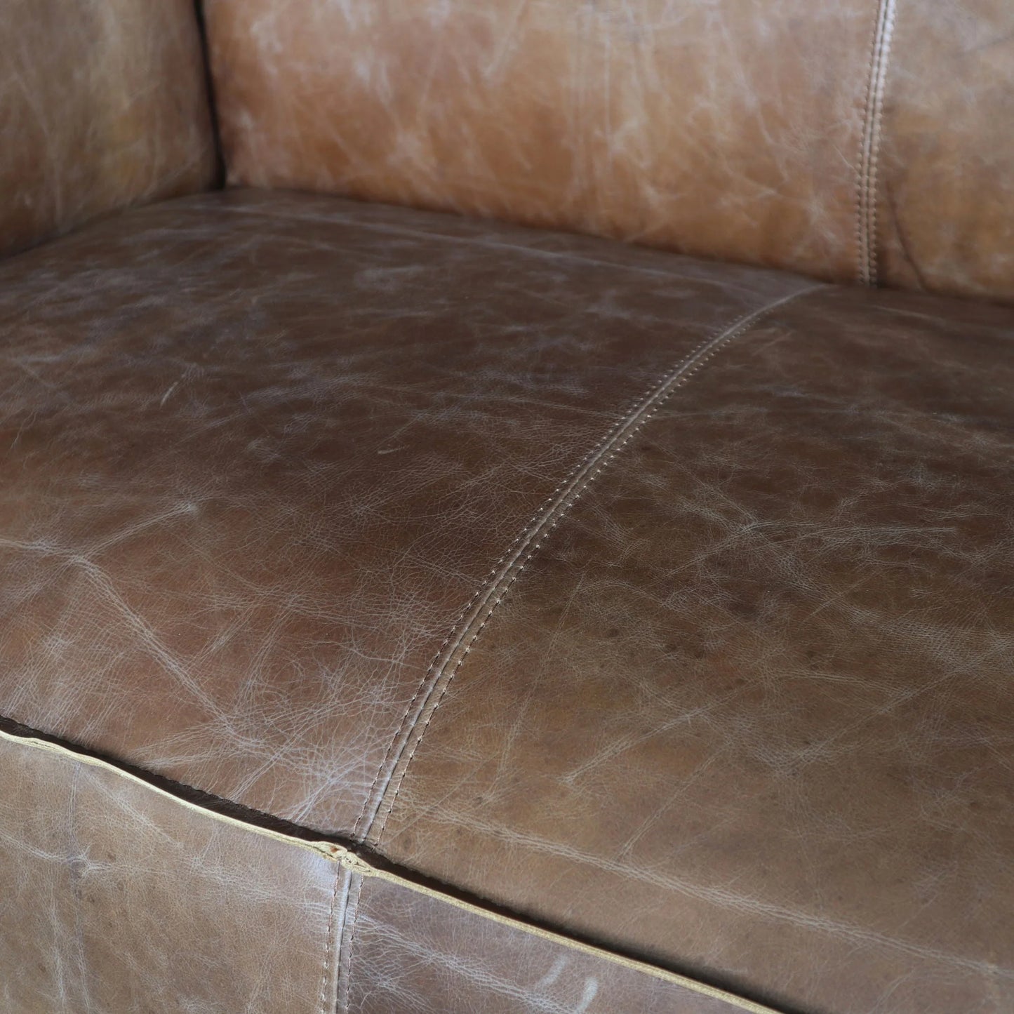 Brancaster Sofa in Retro Brown Top Grain Leather