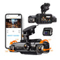 Dash Cam 4 Channel Front and Rear Inside, 360° Car Camera 4K UHD