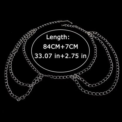 Multilayer Women'S Waist Chain Belt Fashion Sexy Body Chain Jewelry Female Trendy Clothing Accessories