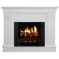 Holoflame Holographic Electric Fireplace W/Touchscreen and Sound and Bluetooth (Bright White)