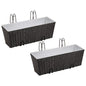 NNEVL Balcony Trapezoid Rattan Planter 2 pcs Black-0