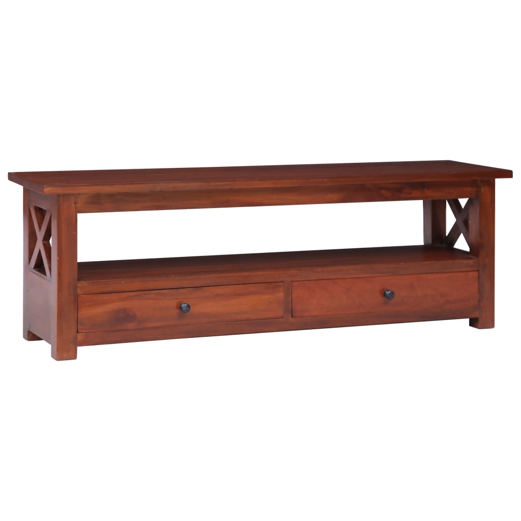 vidaXL TV Stand TV Unit Sideboard TV Console Media Unit Solid Mahogany Wood-3