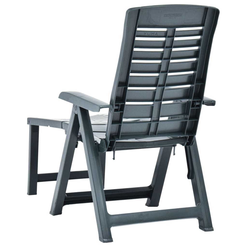 NNEVL Folding Sun Lounger Plastic Green-4