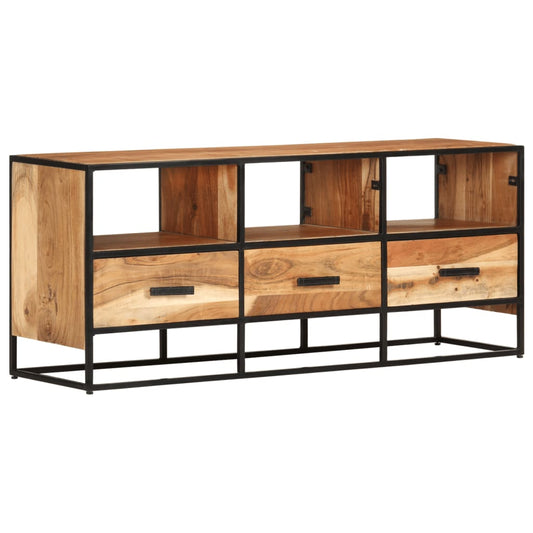 vidaXL TV Stand TV Unit Sideboard Home TV Console Media Unit Rough Mango Wood-0