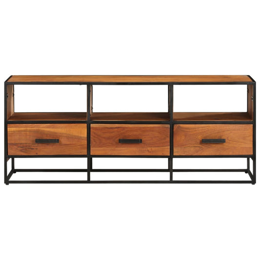 vidaXL TV Stand TV Unit Sideboard Home TV Console Media Unit Rough Mango Wood-1