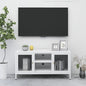 vidaXL TV Stand TV Console Sideboard TV Unit Home Media Unit Steel and Glass-7