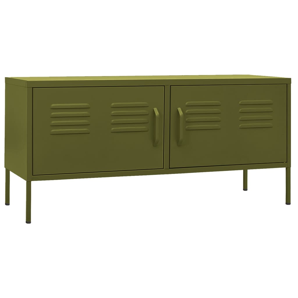 vidaXL TV Stand TV Unit Sideboard Home TV Console Media Unit Cupboard Steel-4