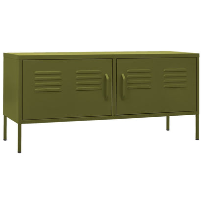 vidaXL TV Stand TV Unit Sideboard Home TV Console Media Unit Cupboard Steel-4