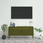vidaXL TV Stand TV Unit Sideboard Home TV Console Media Unit Cupboard Steel-7
