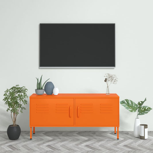 vidaXL TV Stand TV Unit Sideboard Home TV Console Media Unit Cupboard Steel-10
