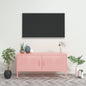 vidaXL TV Stand TV Unit Sideboard Home TV Console Media Unit Cupboard Steel-11