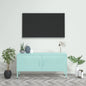 vidaXL TV Stand TV Unit Sideboard Home TV Console Media Unit Cupboard Steel-12