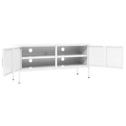 vidaXL TV Stand TV Unit Sideboard Home TV Console Media Unit Cupboard Steel-0