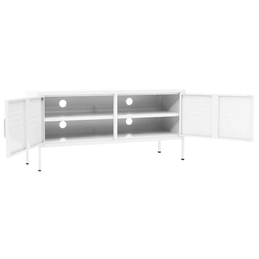 vidaXL TV Stand TV Unit Sideboard Home TV Console Media Unit Cupboard Steel-0