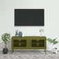 vidaXL TV Stand TV Unit Sideboard Home TV Console Media Unit Cupboard Steel-4