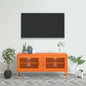 vidaXL TV Stand TV Unit Sideboard Home TV Console Media Unit Cupboard Steel-10