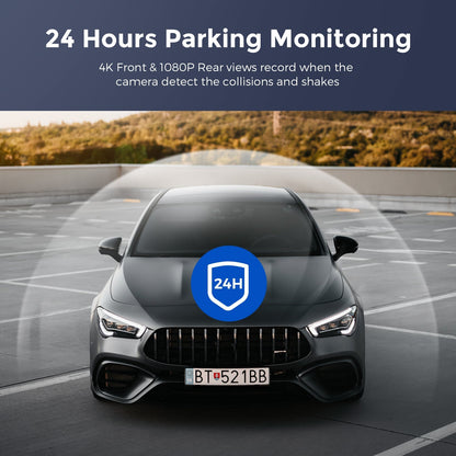AZDOME M300S 2CH 4K Front Rear Dash Cam