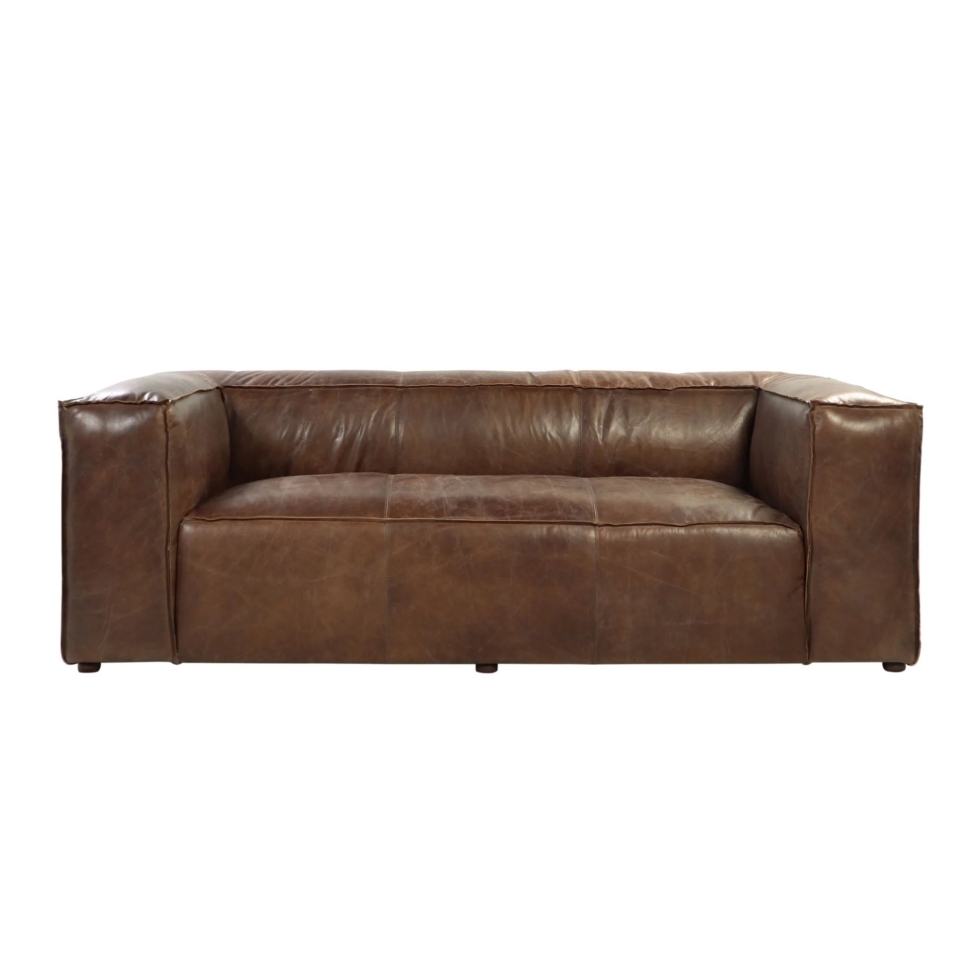 Brancaster Sofa in Retro Brown Top Grain Leather