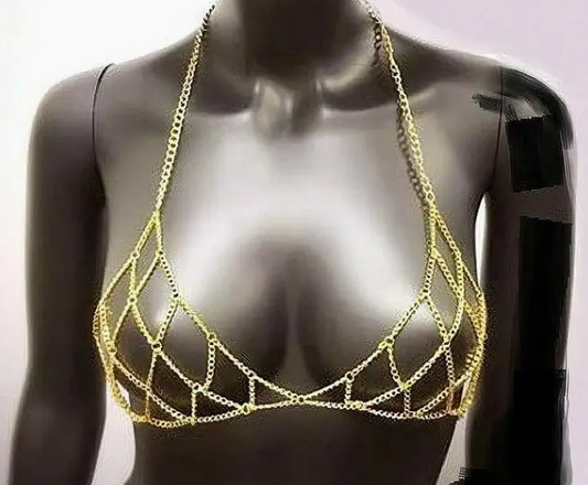 Chain Net Bra Body Chain