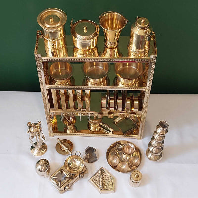 Brass Miniature Kitchen Set-1