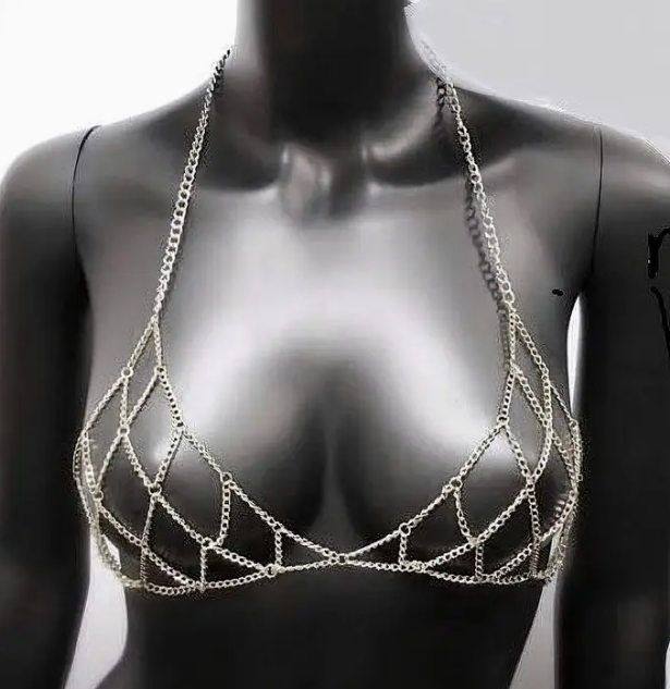 Chain Net Bra Body Chain