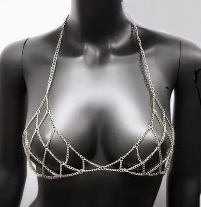 Chain Net Bra Body Chain
