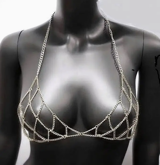 Chain Net Bra Body Chain