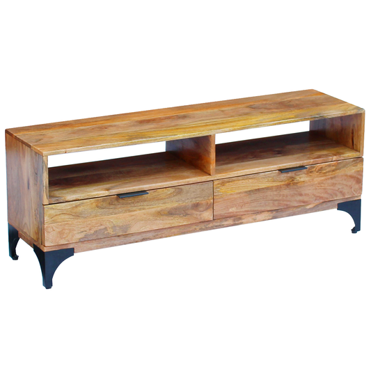 vidaXL TV Stand Monitor Stand Desktop Stand TV Console Media Unit Mango Wood-0